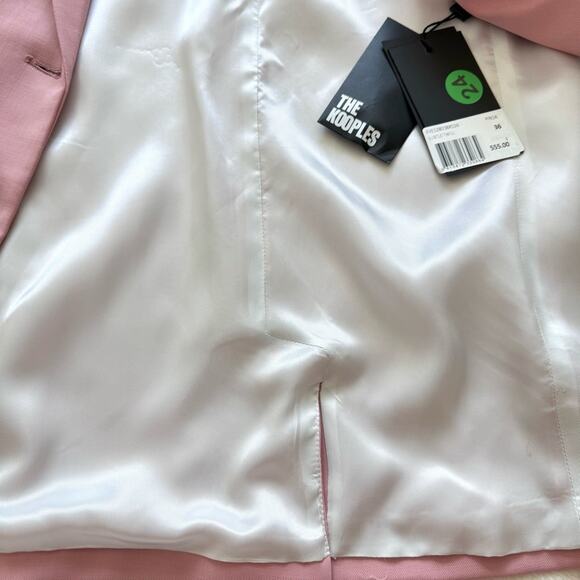NWT!!! The Kooples women pink jacket size 36FR or 6 US Retail 555$ - Picture 8 of 10